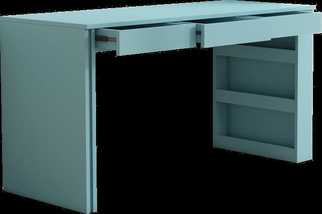 Sky blue writing desk