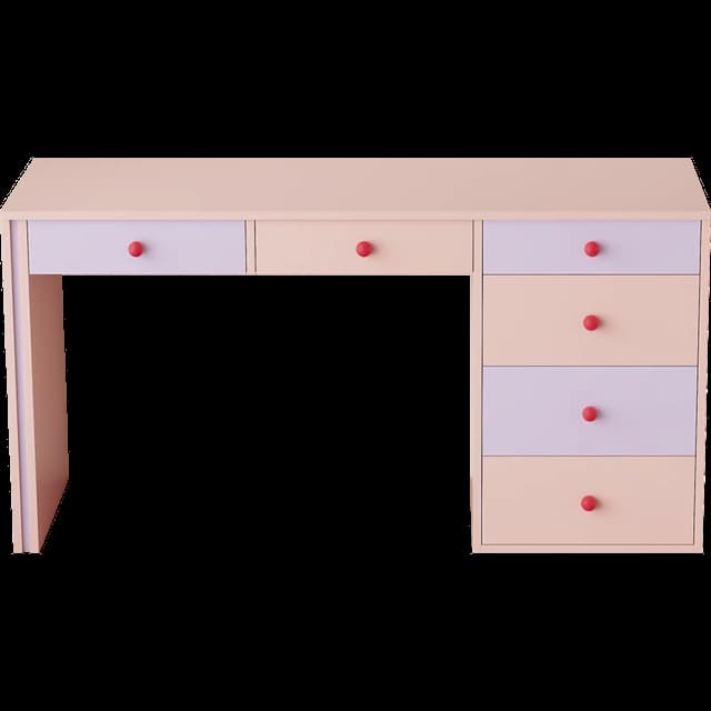 Pastel drawer dressing desk